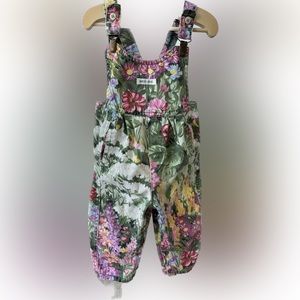 Guess Floral Overalls Girls